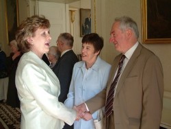 Arthur McCartney, St John's Malone, meets President McAleese.